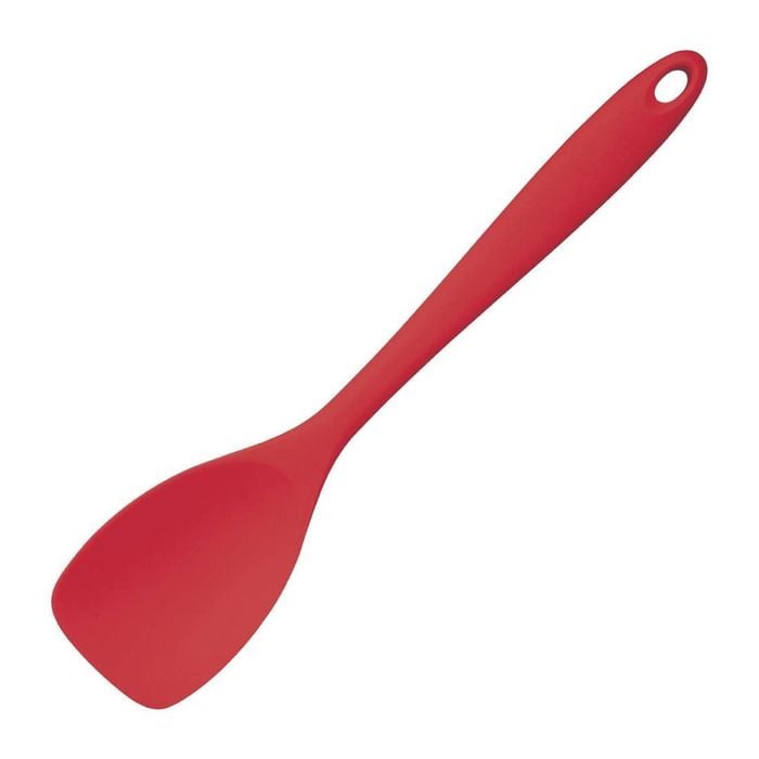 Vogue Spoon Spatula Silicone Red 280mm Heat Resistant Commercial Kitchen Utensil