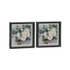 Nicola Spring 10" x 10" Black 3D Box Photo Frames - 8" x 8" Mount - Pack of 2