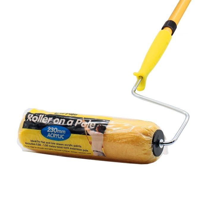 UNi-PRO 230mm Roller On A Pole With 1.55m Extendable Handi-Pole - 1.55m
