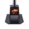 Scandia 1200mm x 1050mm Black Ceramic Tile Hearth