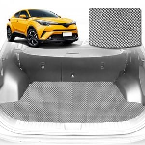 6D Diamond Car Boot Mat for Toyota C-HR 2017-Current-Cargo Mat-Grey-Outback GT