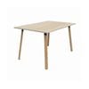 Olg Plantation Bar Leaner 4 Leg Solid Oak Frame Nordic Maple Top L2100mm X W900mm