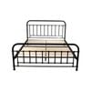 Metallica Double Bed Size Metal Frame Platform Mattress Base - Black