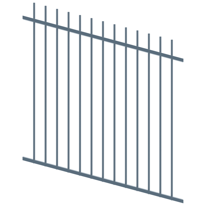 ProtectorAl 350 - 1200 x 1200mm Deep Ocean Raked Up to 15º Picket Top Pool Fence Panel