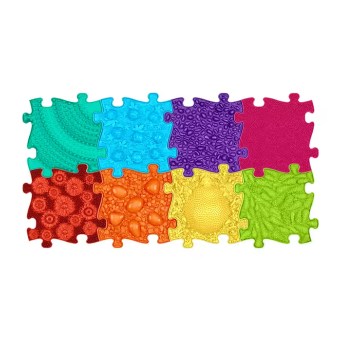 TINNITOTS - 8 Piece Set - Rainbow - Muffik Rainbow Set - Sensory Play Mat