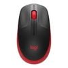 Logitech M190 Full-Size Wireless Mouse - Red [910-005915]