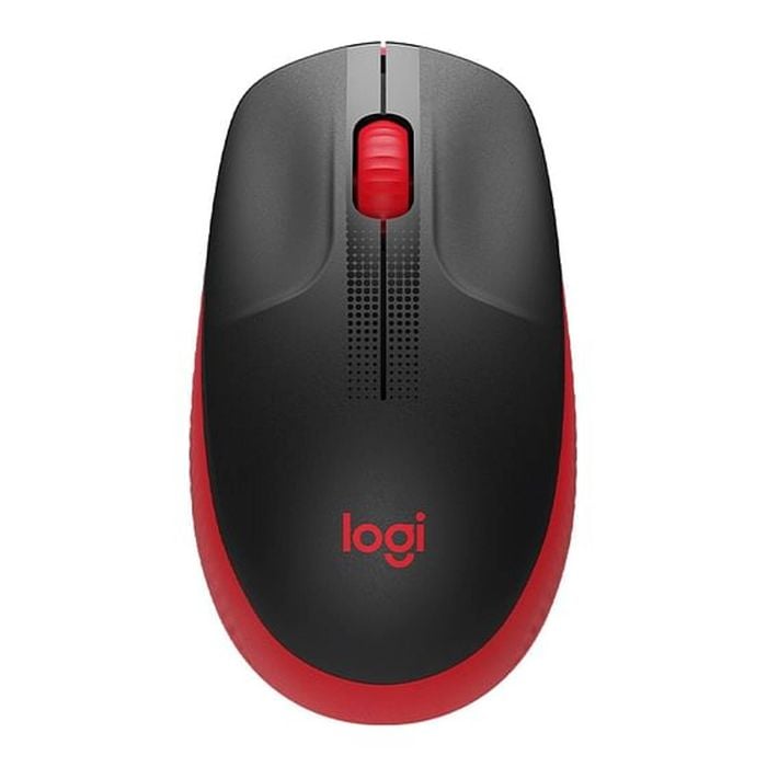 Logitech M190 Full-Size Wireless Mouse - Red [910-005915]