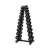 Smai Apex Rubber Hex Dumbbell Set 1-10kg (pair) With Storage Rack - Apex Rubber Hex Dumbbells