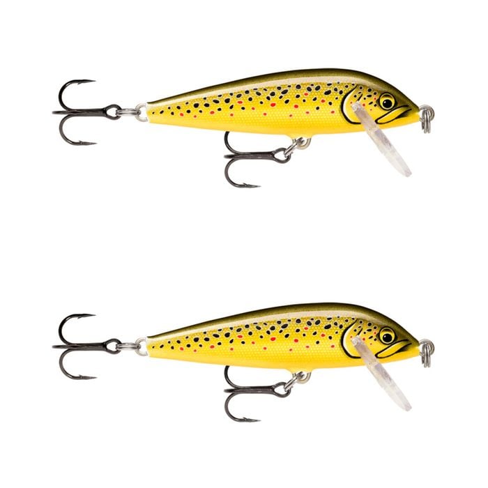 2x Rapala 5cm Countdown Sinking Hardbody Balsa Fishing Lures - Artistic Trout