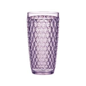 Tate Geometric 450ml Highball Acrylic Tumbler Drinking Cup - Lilac