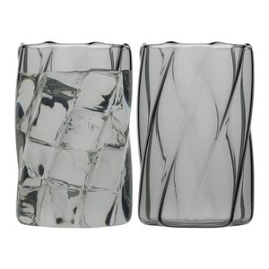 4pc Ecology Glass Aurora HiBall Tumblers Drinking Glasses 420ml/12cm Smoke