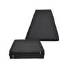2 x Folding Yoga Black Mat - Gymnastics Floor Exercise Gym Mat - 180cm*60cm*5cm