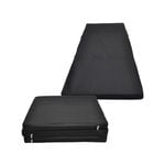 2 x Folding Yoga Black Mat - Gymnastics Floor Exercise Gym Mat - 180cm*60cm*5cm