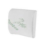 Memory Foam Coccyx Seat for Office Chair Cushion & Lumbar Support Pillow with Bamboo Cover