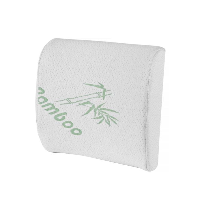 Memory Foam Coccyx Seat for Office Chair Cushion & Lumbar Support Pillow with Bamboo Cover