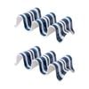 2PK Prepara Taco Holder Multiple Coastal Stripe Kitchenware Melamine White/Blue