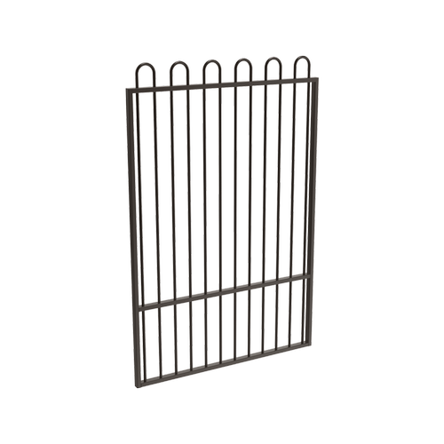 ProtectorAl 800 - 1200 x 1800mm Black Aluminium Loop Top Pool Gate With ...