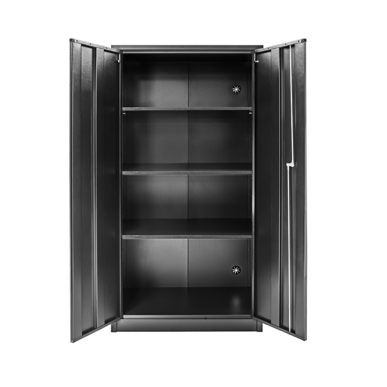 Pinnacle 1680 x 760 x 380mm Gloss Black Lockable Garage Cabinet Bunnings Australia