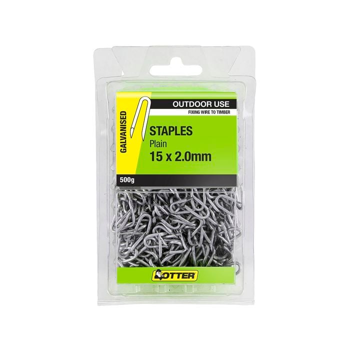 Otter 15 x 2.0mm 500g Galvanised Nails Staples