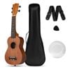 Costway Ukelele Soprano Mahogany Ukelele Set Guitar w/Gig Bag Pick