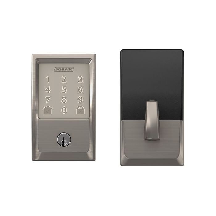 Schlage Satin Nickel Century Encode Smart Deadbolt