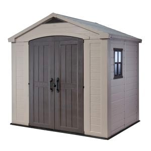 Keter 2.56 x 1.95 x 2.43m Plastic Factor 8 x 6 Garden Shed
