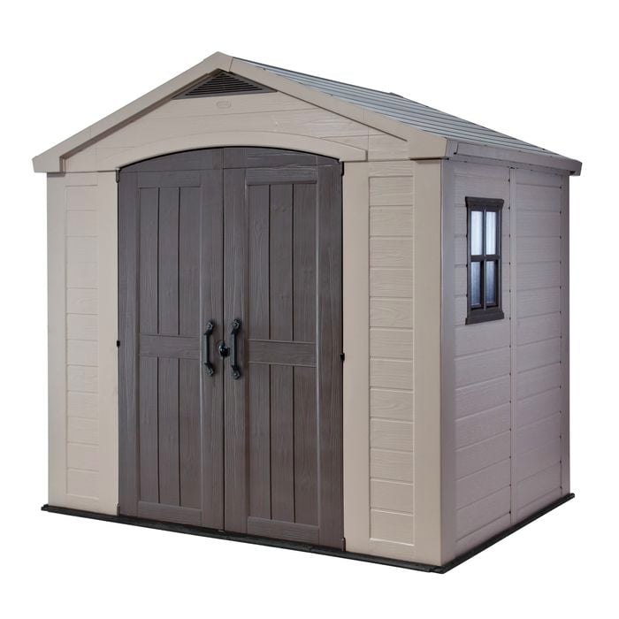Keter 2.56 x 1.95 x 2.43m Plastic Factor 8 x 6 Garden Shed