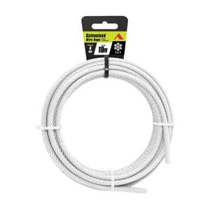 Pinnacle 4mm x 10m Galvanised PVC Coated Wire Rope