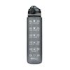 Digitel Motivational 1l Water Bottle Drink Flask With Time Markings Sport Gym Grey