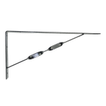Carinya 600 x 300mm Black Twisted Stay Bracket - Heavy Duty
