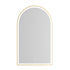 Attica Arch 1500mm Brushed Gold Arch LED Mirror