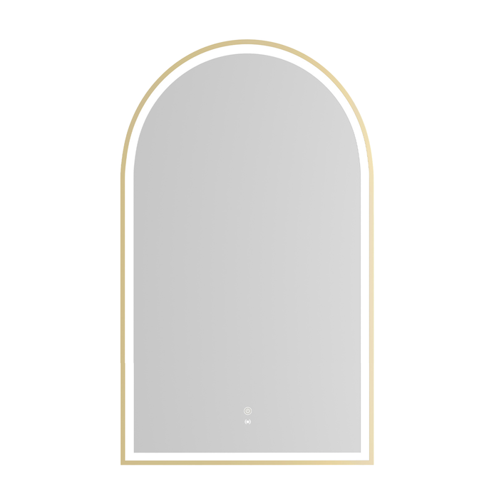 Attica Arch 1500mm Brushed Gold Arch LED Mirror