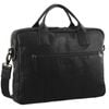 Pierre Cardin Rustic Leather 15" Laptop Computer Work Messenger  Travel Business Black