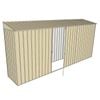 Build-a-Shed 0.8 x 4.5 x 2m Skillion Single Hinged Side Door Shed - Cream