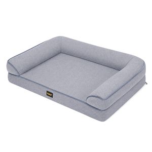 Pawz Cooling Orthopedic Dog Bed Waterproof Lining Washable Memory Foam Grey S