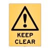Sandleford 450 x 600mm Keep Clear Plastic Sign