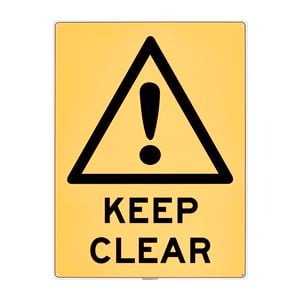 Sandleford 450 x 600mm Keep Clear Plastic Sign