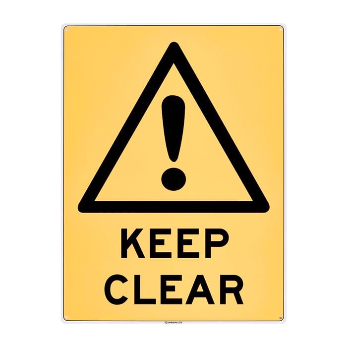 Sandleford 450 x 600mm Keep Clear Plastic Sign