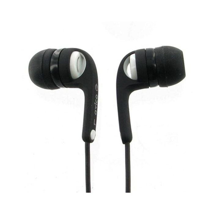 Avico ListenIn Earphones Earbuds 100 Series with Inline Volume Control White