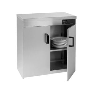 Bonvue Stainless Steel Double Cabinet Plate Warmer 120 Plates  - Holding Cabinets (pw-de)