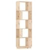 vidaXL Solid Wood Pine Book Cabinet/Room Divider Bookcase Shelf Rack Storage