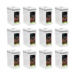 12PK Lemon & Lime Pop-Up Lid Pantry Container Rectangle 1.75L 14x10x18.5cm