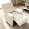 Ufurniture Electric Recliner Chair Home Theater Armchair Recliner Sofa With Side Pocket Beige