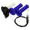 PriceDumb 7/8'' 22mm Twist Throttle Hand Grip Cable For 140cc 150cc Quad Pro Pit Dirt Bike Blue