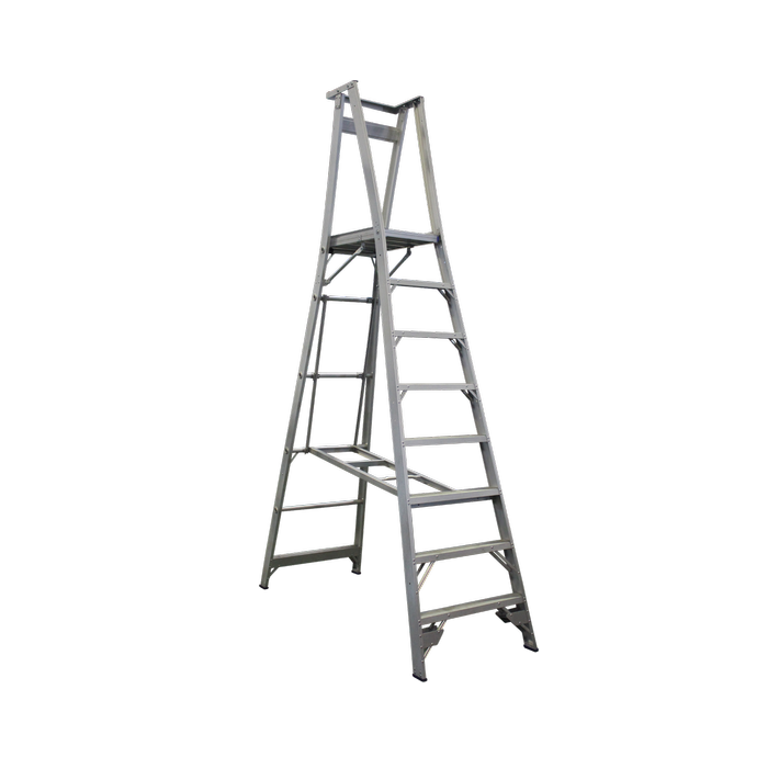 Indalex 2.4m 180kg Pro Series Industrial Aluminium Platform Ladder