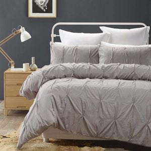 Phase 2 Renata Grey Quilt Cover Set KING