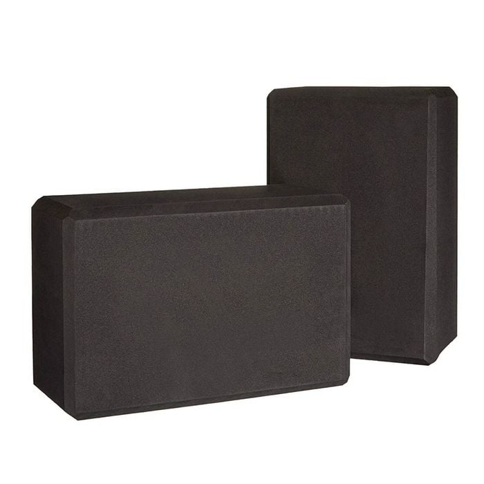 NNETM EVA Yoga Blocks 2 Pcs Training Bricks (Black)