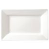 Olympia Rectangular Plates Lumina Wide Rim White 200x130mm 6 Pack Commercial Tableware