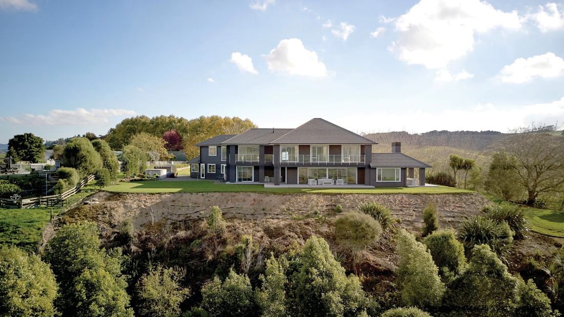 A large home in a remote part of New Zealand