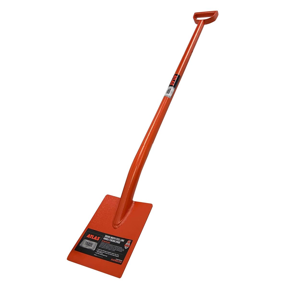 Atlas Steel Square Mouth Long Handle Fencing Spade - Bunnings New Zealand